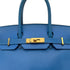HERMES BIRKIN 30 BLUE FRANCE COUCHVEL HAND BAG 〇Z GHW 90299360 - PURPOSE