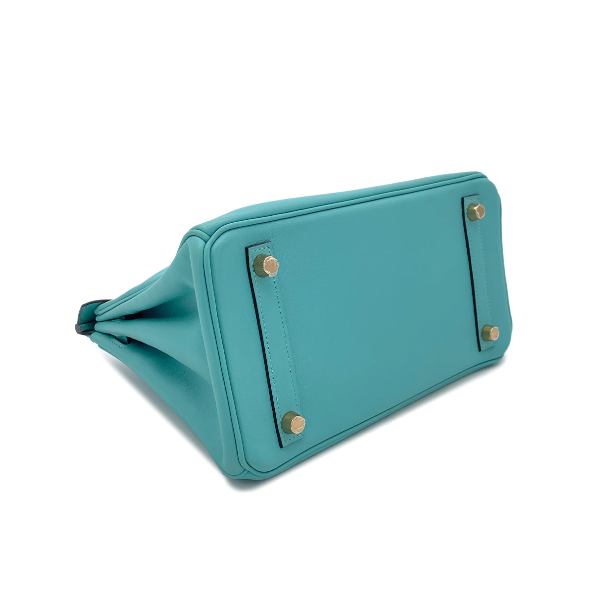 HERMES BIRKIN 25 BLUE ATOLL VEAU SWIFT HAND BAG X GHW 90299362