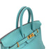 HERMES BIRKIN 25 BLUE ATOLL VEAU SWIFT HAND BAG X GHW 90299362 - PURPOSE