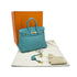 HERMES BIRKIN 25 BLUE ATOLL VEAU SWIFT HAND BAG X GHW 90299362 - PURPOSE