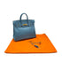 HERMES HAUT A COURROIES 32 BLUE JEAN EPSOM HAND BAG □C SHW 90299364 - PURPOSE