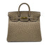 HERMES HAUT A COURROIES 32 GRAY OSTRICH HAND BAG 〇W GHW 90299365 - PURPOSE