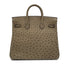 HERMES HAUT A COURROIES 32 GRAY OSTRICH HAND BAG 〇W GHW 90299365 - PURPOSE
