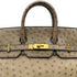HERMES HAUT A COURROIES 32 GRAY OSTRICH HAND BAG 〇W GHW 90299365 - PURPOSE