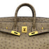 HERMES HAUT A COURROIES 32 GRAY OSTRICH HAND BAG 〇W GHW 90299365 - PURPOSE