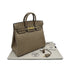 HERMES HAUT A COURROIES 32 GRAY OSTRICH HAND BAG 〇W GHW 90299365 - PURPOSE
