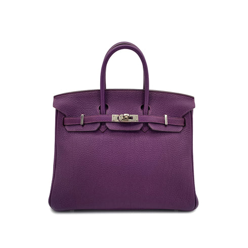 HERMES BIRKIN 25 ANEMONE TOGO HAND BAG □R SHW 90299366 - PURPOSE