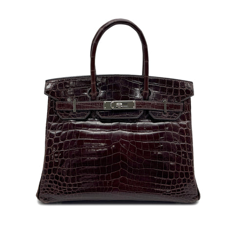 HERMES BIRKIN 30 COCAON CROCODILE NILOTICUS HAND BAG □L SHW 90299532 - PURPOSE