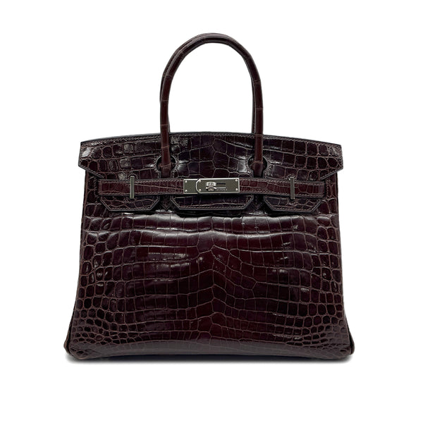 HERMES BIRKIN 30 COCAON CROCODILE NILOTICUS HAND BAG □L SHW 90299532 - PURPOSE