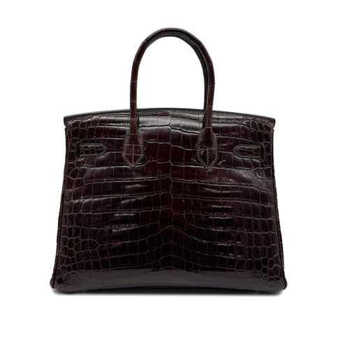 HERMES BIRKIN 30 COCAON CROCODILE NILOTICUS HAND BAG □L SHW 90299532 - PURPOSE