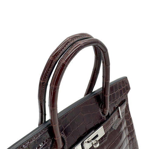 HERMES BIRKIN 30 COCAON CROCODILE NILOTICUS HAND BAG □L SHW 90299532 - PURPOSE