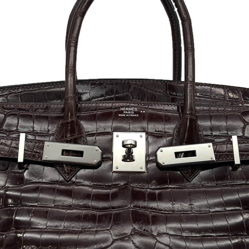 HERMES BIRKIN 30 COCAON CROCODILE NILOTICUS HAND BAG □L SHW 90299532 - PURPOSE