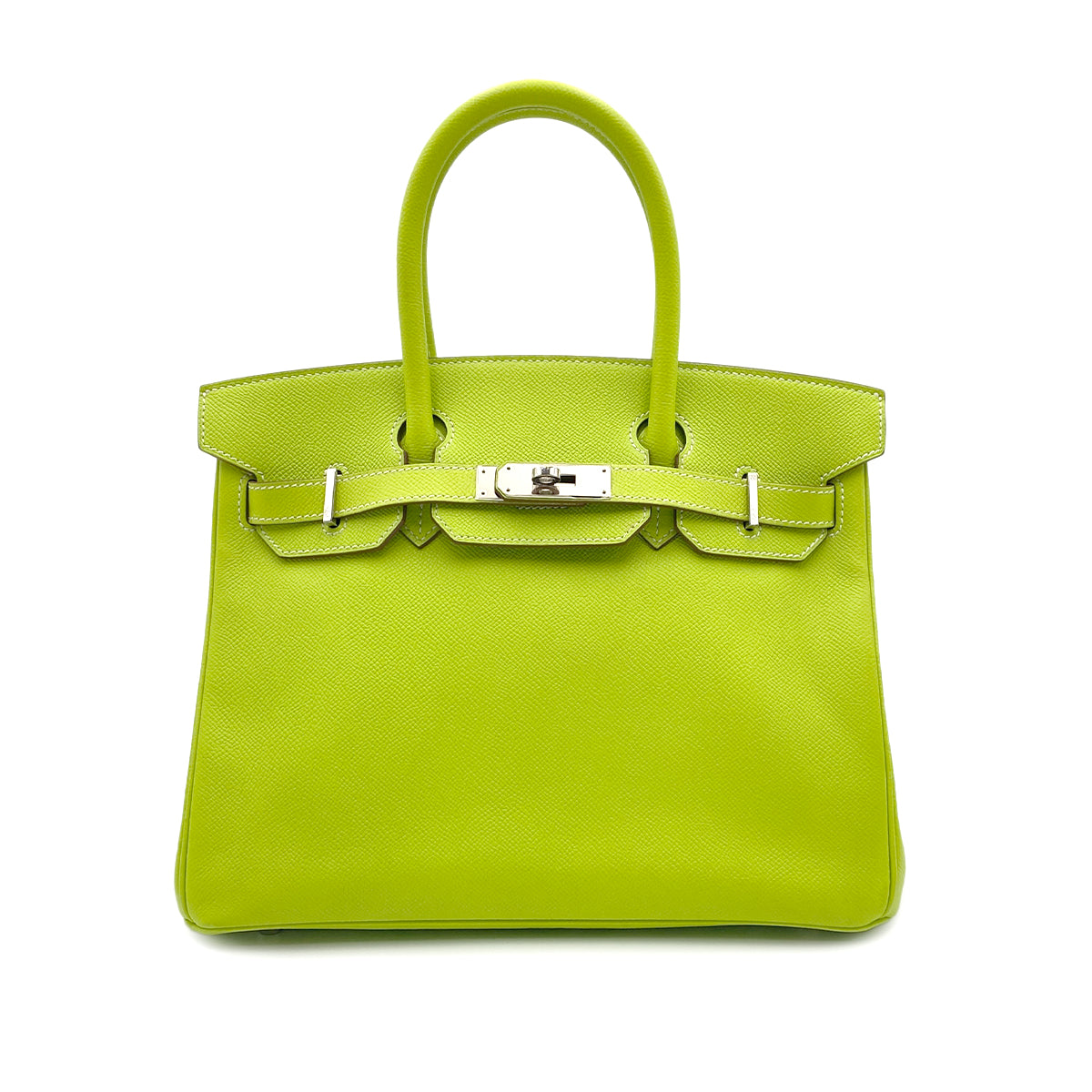 HERMES CANDY BIRKIN 30 KIWI LICHEN EPSOM HAND BAG □O SHW 90299533