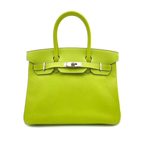 HERMES CANDY BIRKIN 30 KIWI LICHEN EPSOM HAND BAG □O SHW 90299533 - PURPOSE