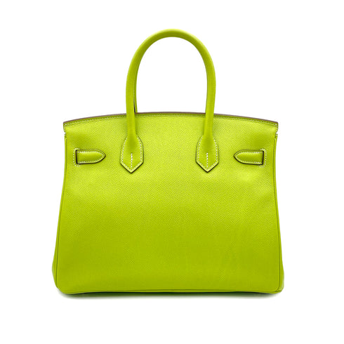 HERMES CANDY BIRKIN 30 KIWI LICHEN EPSOM HAND BAG □O SHW 90299533 - PURPOSE