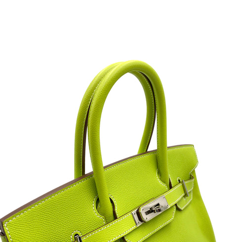 HERMES CANDY BIRKIN 30 KIWI LICHEN EPSOM HAND BAG □O SHW 90299533 - PURPOSE