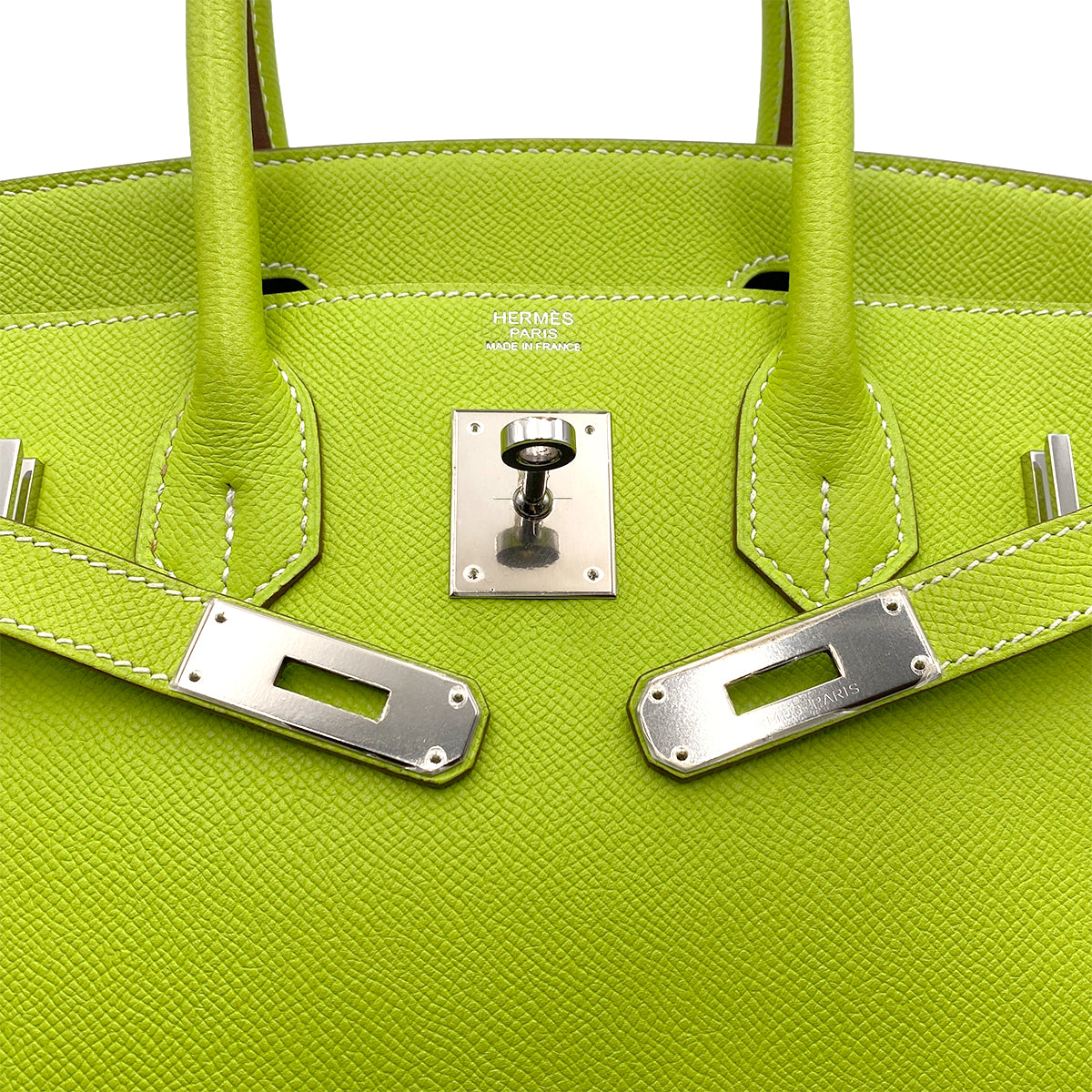 HERMES CANDY BIRKIN 30 KIWI LICHEN EPSOM HAND BAG □O SHW 90299533