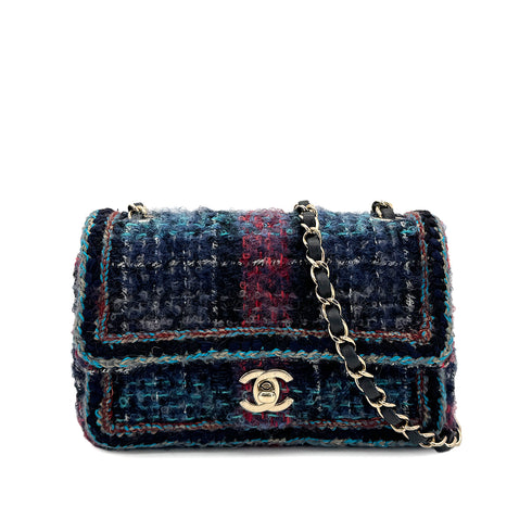 CHANEL CHAIN SHOULDER BAG MULTICOLOR TWEED 90299534 - PURPOSE
