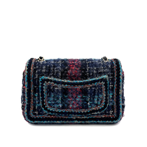 CHANEL CHAIN SHOULDER BAG MULTICOLOR TWEED 90299534 - PURPOSE