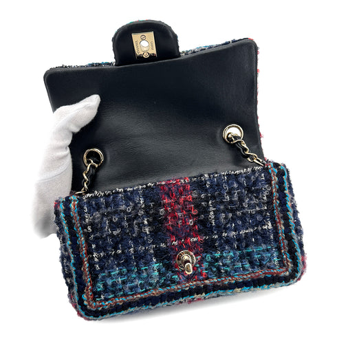 CHANEL CHAIN SHOULDER BAG MULTICOLOR TWEED 90299534 - PURPOSE