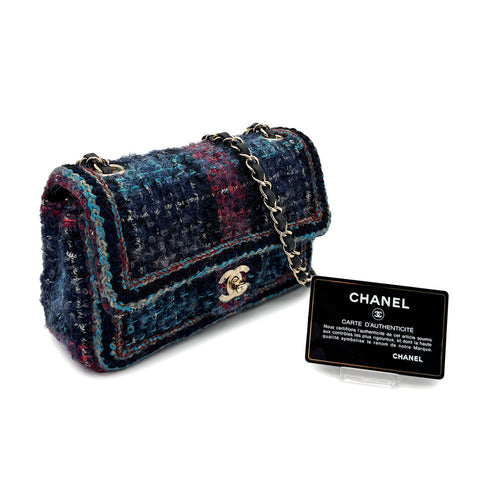 CHANEL CHAIN SHOULDER BAG MULTICOLOR TWEED 90299534 - PURPOSE