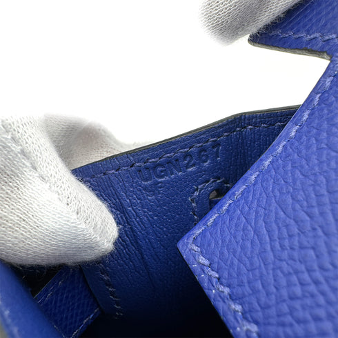 HERMES KELLY 28 SELLIER BLUE ROYAL EPSOM HAND SHOULDER BAG U 90299535 - PURPOSE