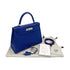 HERMES KELLY 28 SELLIER BLUE ROYAL EPSOM HAND SHOULDER BAG U 90299535 - PURPOSE