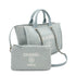CHANEL DEAUVILLE MM CHAIN TOTE BAG LIGHT BLUE CANVAS LEATHER 90299536 - PURPOSE