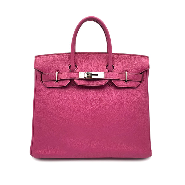 HERMES HAUT A COURROIES 28 FUCHSIA CHEVRE COROMANDEL HAND BAG ▢I SHW 90299544 - PURPOSE
