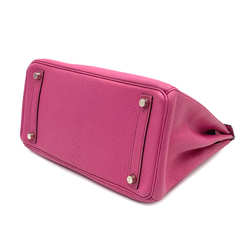 HERMES HAUT A COURROIES 28 FUCHSIA CHEVRE COROMANDEL HAND BAG ▢I SHW 90299544 - PURPOSE