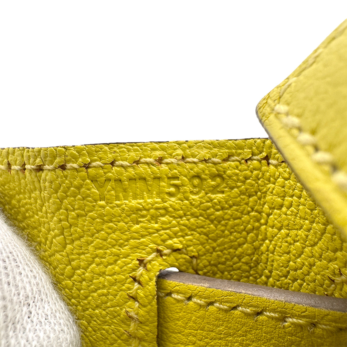 HERMES KELLY 28 RETOURNE LIME EVERCOLOR HAND SHOULDER BAG Y GHW 90299546