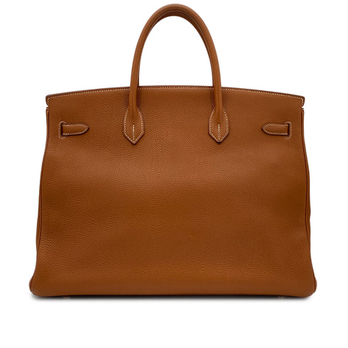 HERMES BIRKIN 40 GOLD TOGO HAND BAG □F GOLD HARDWARE 90299553 - PURPOSE