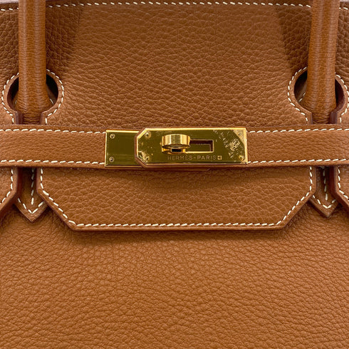 HERMES BIRKIN 40 GOLD TOGO HAND BAG □F GOLD HARDWARE 90299553 - PURPOSE