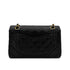 CHANEL VINTAGE CLASSIC FLAP SMALL CHAIN SHOULDER BAG BLACK LAMB SKIN 90299569 - PURPOSE
