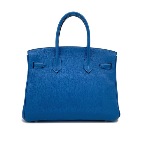 HERMES BIRKIN 30 MYKONOS TOGO HAND BAG □O PALLADIUM HARDWARE 90299591 - PURPOSE