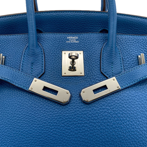 HERMES BIRKIN 30 MYKONOS TOGO HAND BAG □O PALLADIUM HARDWARE 90299591 - PURPOSE