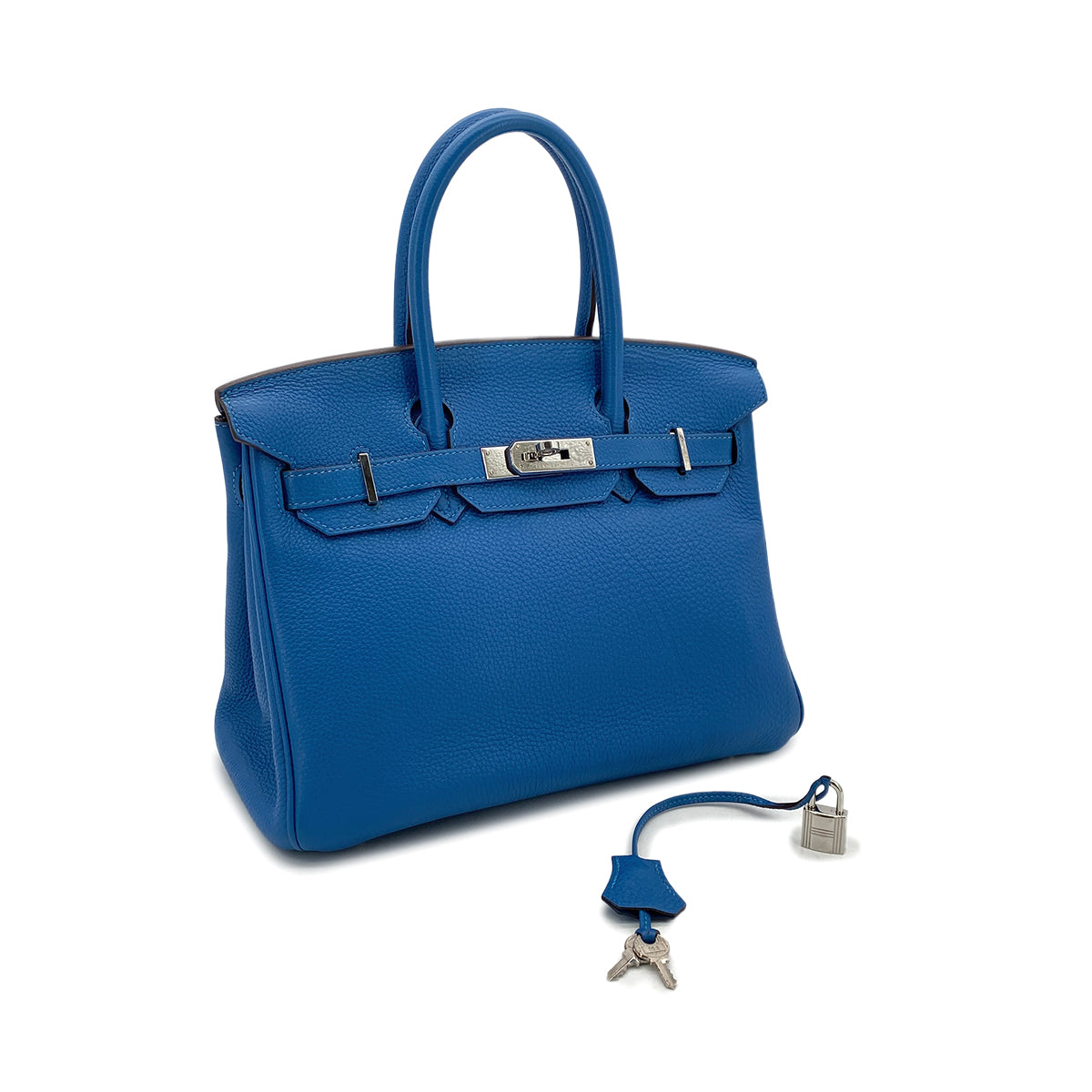 HERMES BIRKIN 30 MYKONOS TOGO HAND BAG □O SHW 90299591