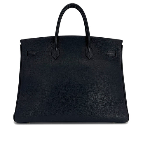 HERMES BIRKIN 40 BLUE INDIGO TOGO HAND BAG □D GHW 90299751 - PURPOSE