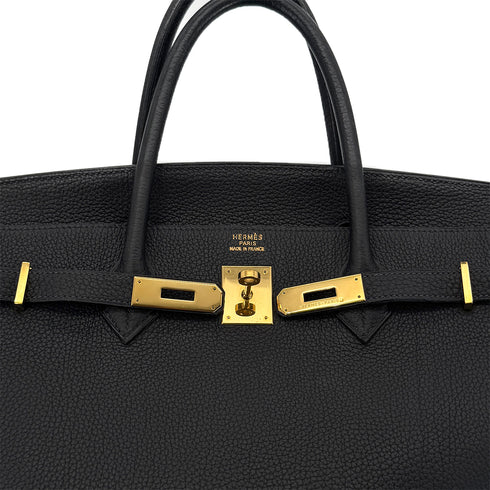 HERMES BIRKIN 40 BLUE INDIGO TOGO HAND BAG □D GHW 90299751 - PURPOSE