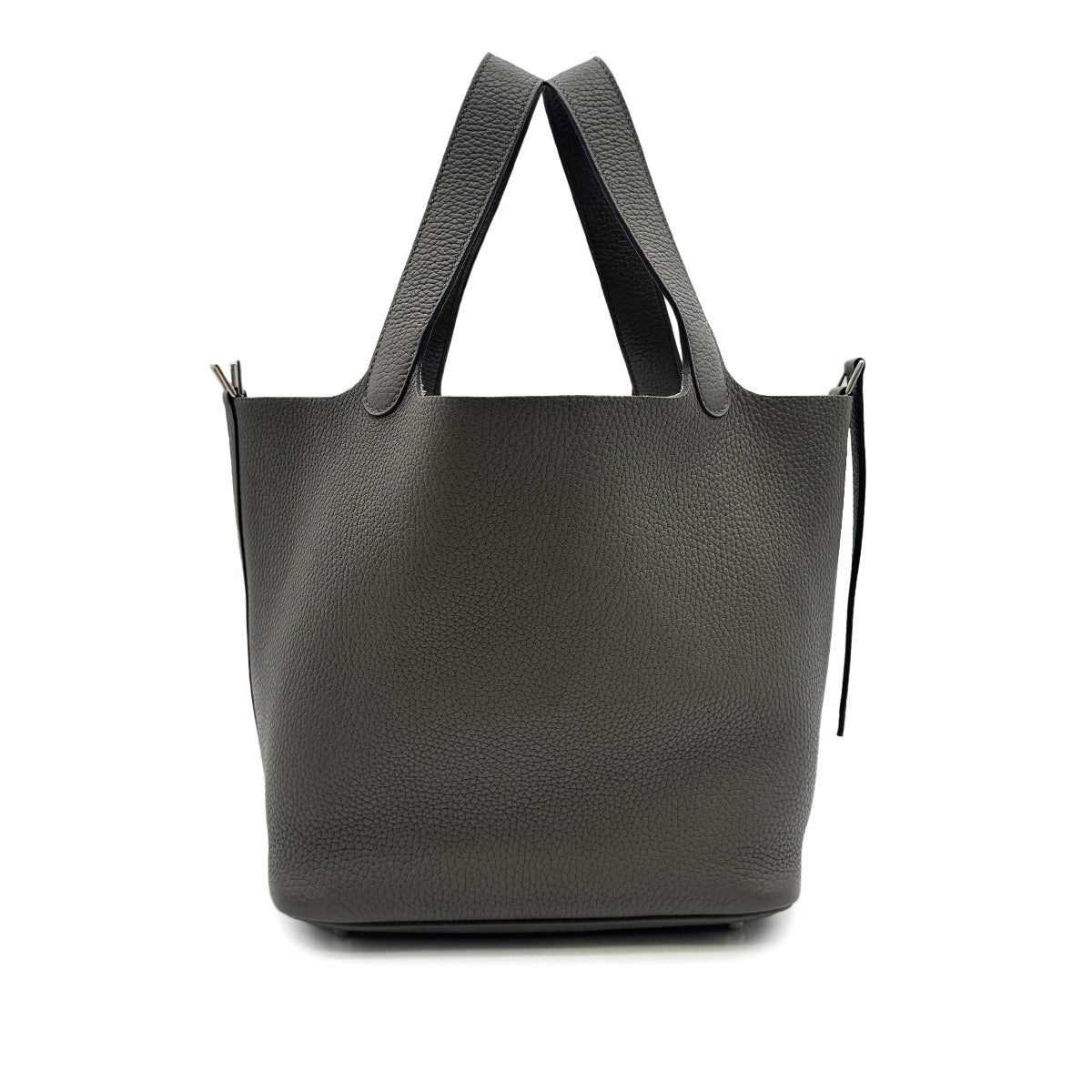 HERMES PICOTIN LOCK MM GRIS MEYER TAURILLON CLEMENCE HAND BAG D SHW 90299754