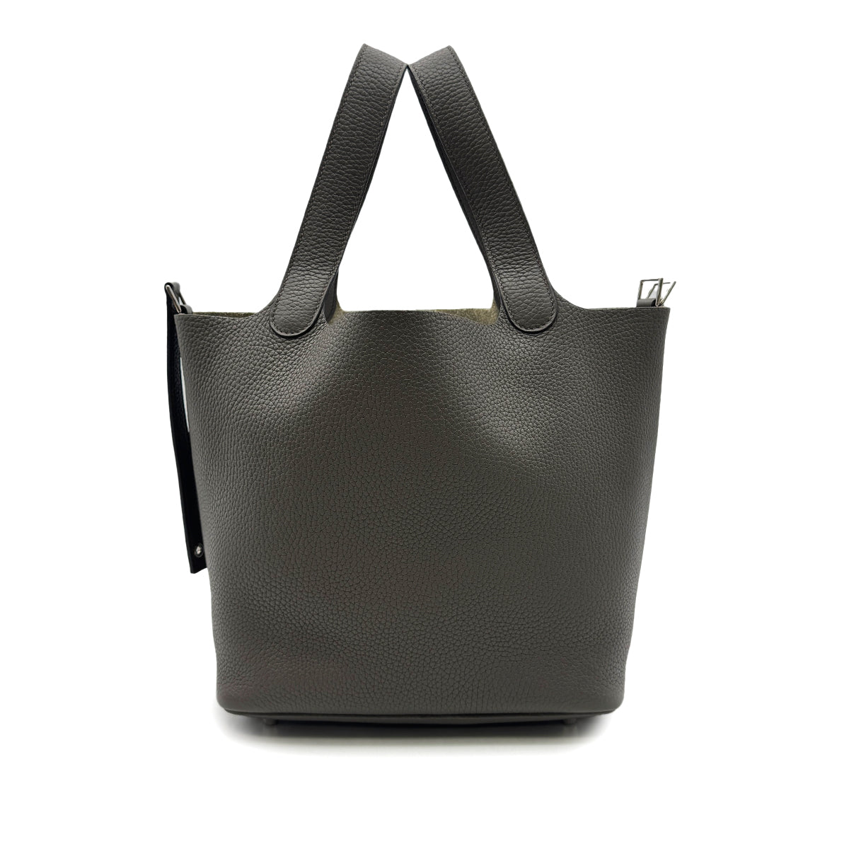 HERMES PICOTIN LOCK MM GRIS MEYER TAURILLON CLEMENCE HAND BAG D SHW 90299754