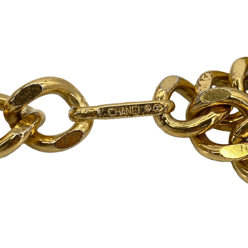 CHANEL VINTAGE CHAIN BELT COCOMARK GOLD ACCESSORY 90299759