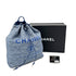 CHANEL DEAUVILLE BACK PACK BLUE CANVAS LEATHER 90299784 - PURPOSE