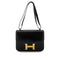 HERMES CONSTANCE 23 BLACK BOXCALF SHOULDER BAG 〇O GHW 90299789 - PURPOSE