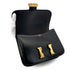 HERMES CONSTANCE 23 BLACK BOXCALF SHOULDER BAG 〇O GHW 90299789 - PURPOSE