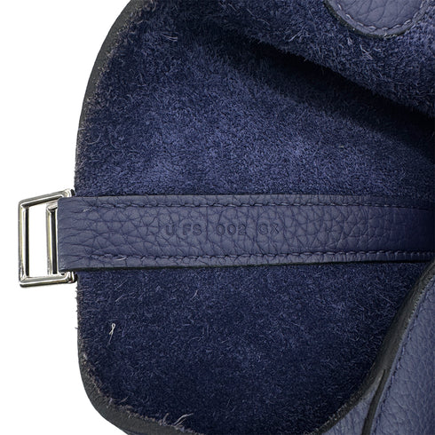 HERMES PICOTIN LOCK MM BLUE ENCRE TAURILLON CLEMENCE HAND BAG U 90299790 - PURPOSE
