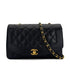 CHANEL VINTAGE DIANA MEDIUM CHAIN SHOULDER BAG BLACK CAVIR SKIN 90299801 - PURPOSE