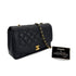 CHANEL VINTAGE DIANA MEDIUM CHAIN SHOULDER BAG BLACK CAVIR SKIN 90299801 - PURPOSE