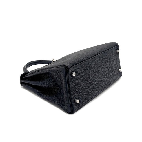 HERMES KELLY 28 RETOURNE BLACK TOGO HAND SHOULDER BAG □L SHW 90299802 - PURPOSE