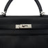 HERMES KELLY 28 RETOURNE BLACK TOGO HAND SHOULDER BAG □L SHW 90299802 - PURPOSE
